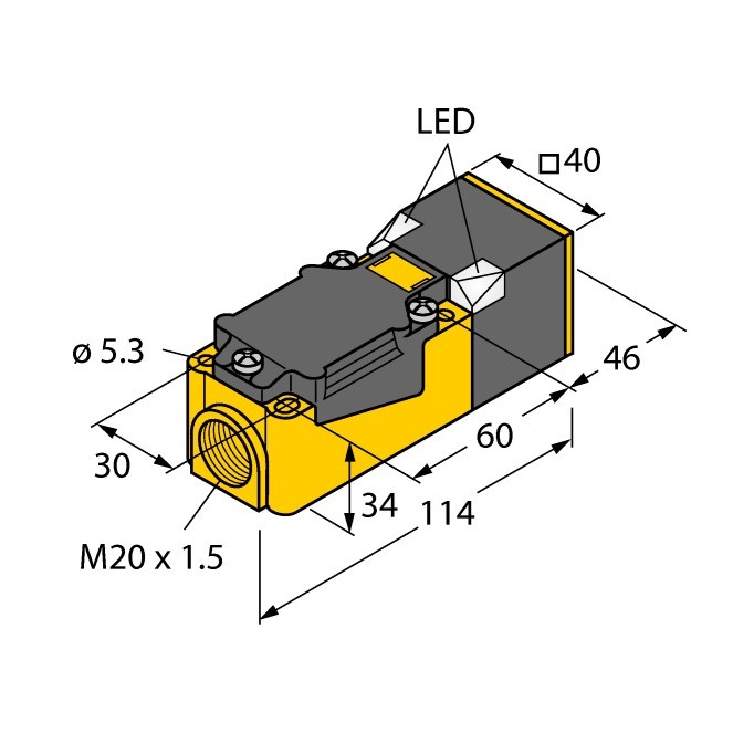NI25-CP40-LIU | 1535544 датчик индуктивный