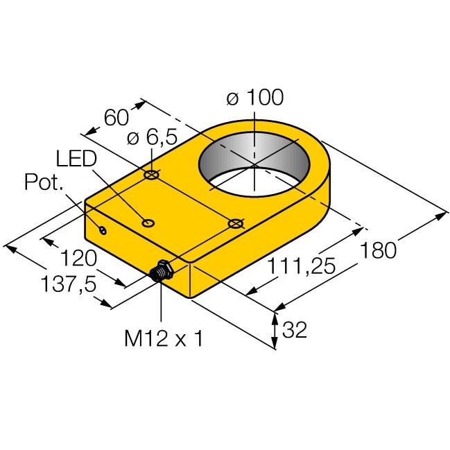 NI100R-S32XL-VP44X-H1141 | 1510301 датчик индуктивный кольцевой