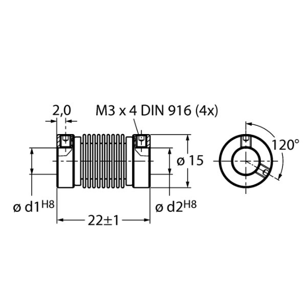 RCS-15-08-06 муфта для энкодера