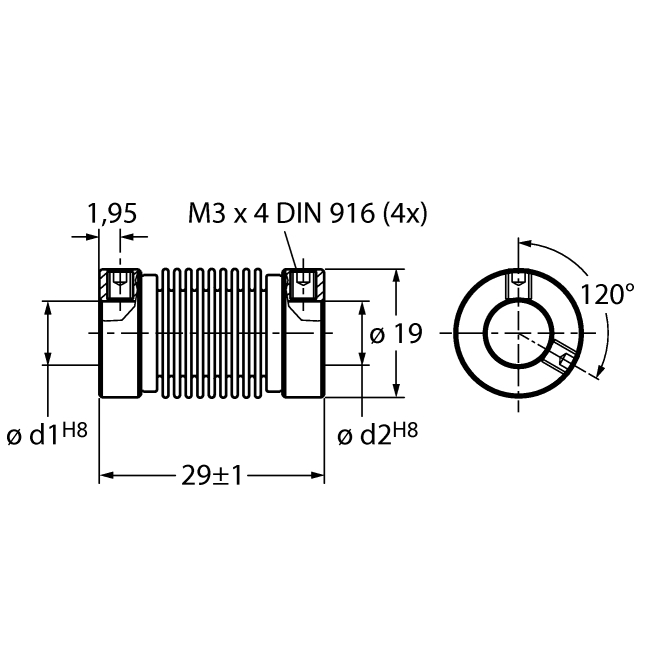 RCS-19-10-10 муфта для энкодера