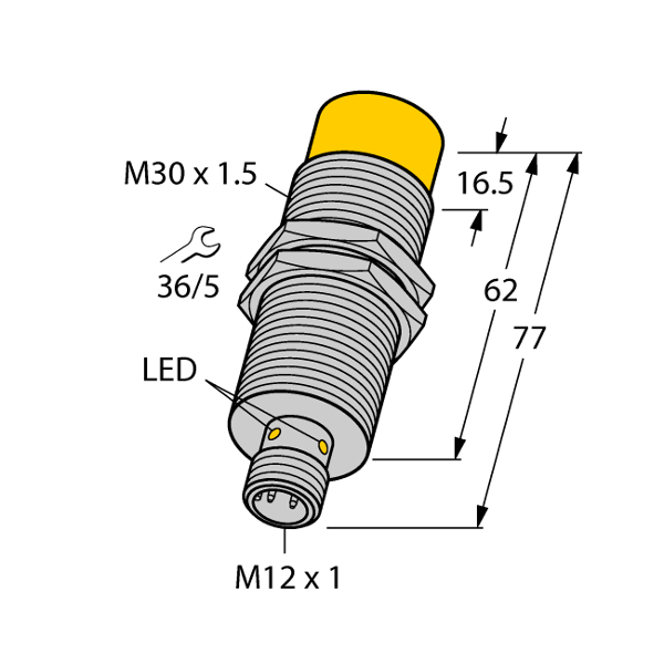 NICP-M30-IOL2P8X-H1141 | 4300101 элемент связи индуктивный