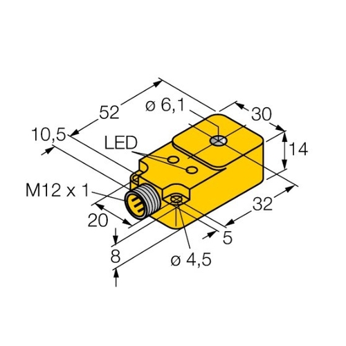 BI6R-Q14-AP6X2-H1141 | 1407000 датчик индуктивный кольцевой